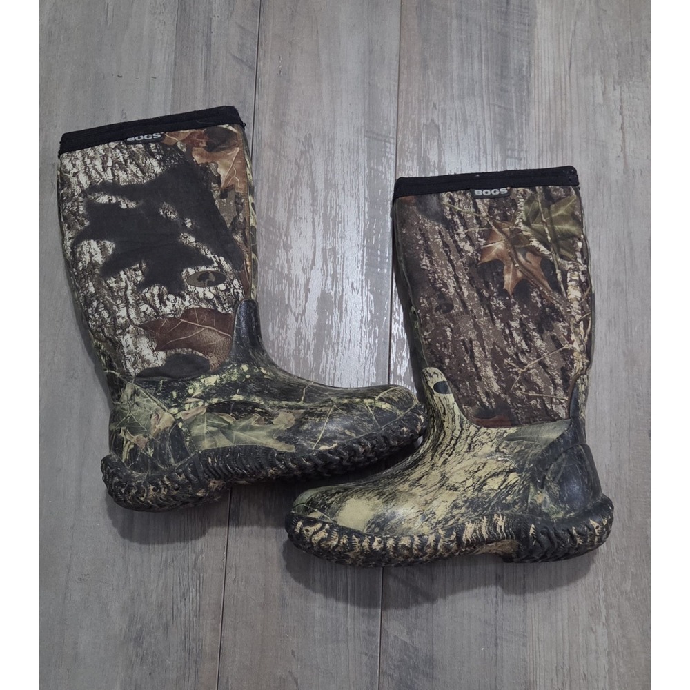 Bogs Real Tree Camo Camoflage Waterproof Classic High Boots Youth 13